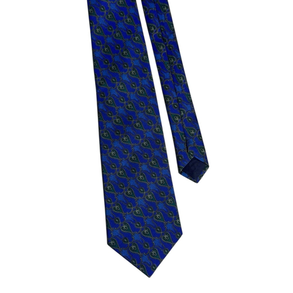 Thia Silk Mens Tie Quiet Luxury Old Money Formal Handmade Blue‎